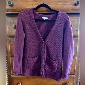 Madewell Burgundy Cardigan